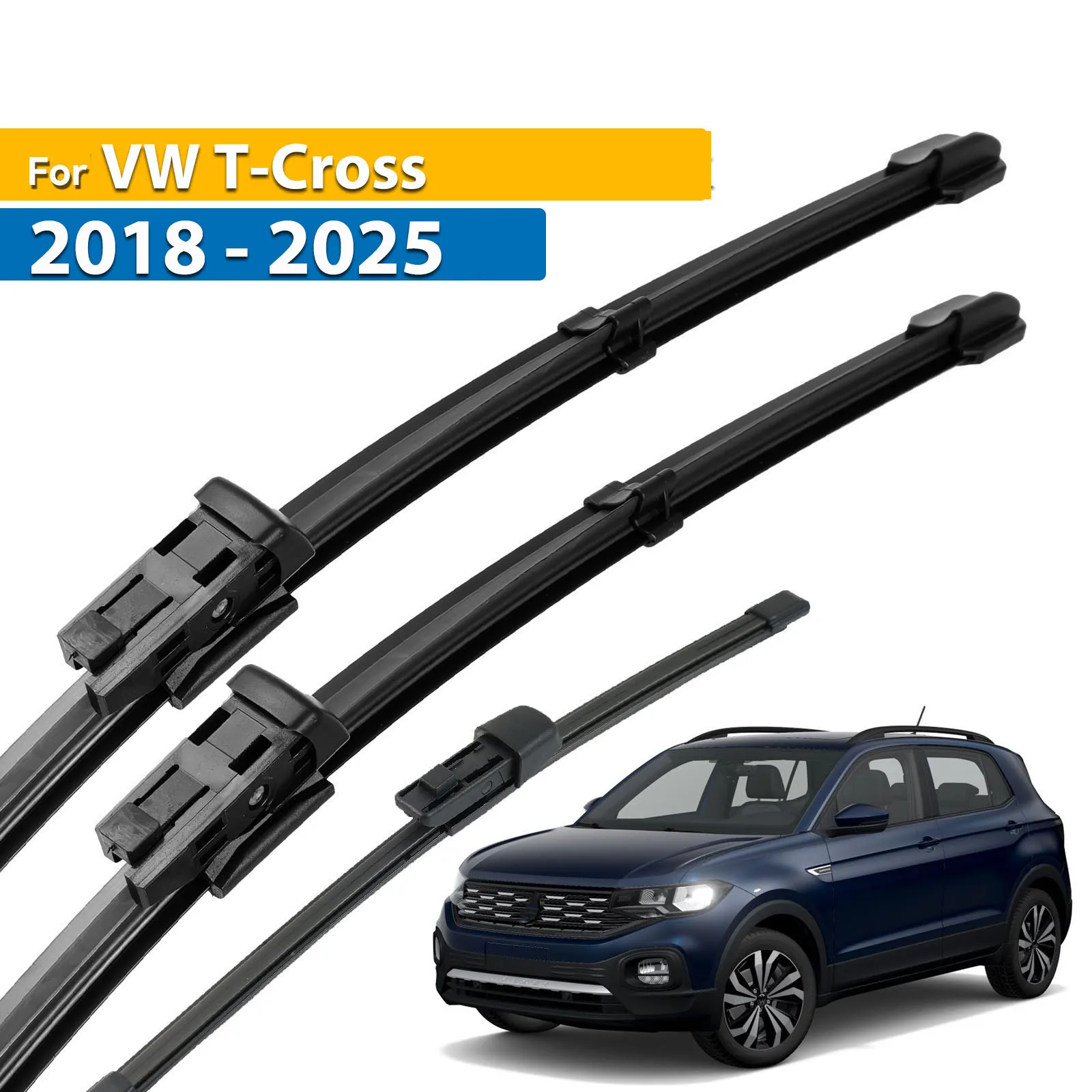 

Комплект щеток стеклоочистителя Erick's Wiper LHD для VW T-Cross 2018-20220, щетки для лобового стекла 24 "+ 18" + 10"