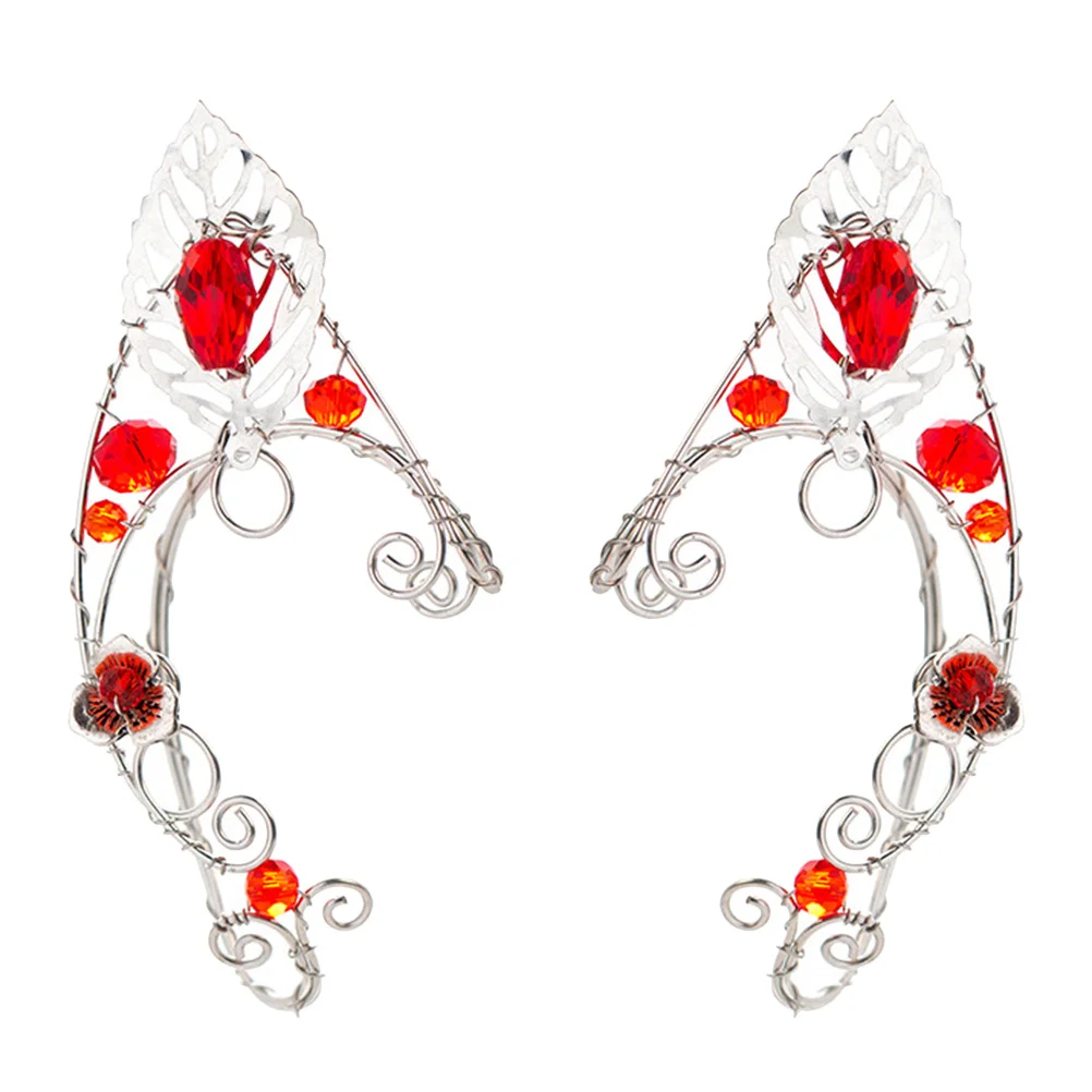 

1Pair Vintage Ear Cuffs Elegant Non-Pierced Clip on Earrings for Women Daily Wear Wedding Party Ear Wrap Jewelry