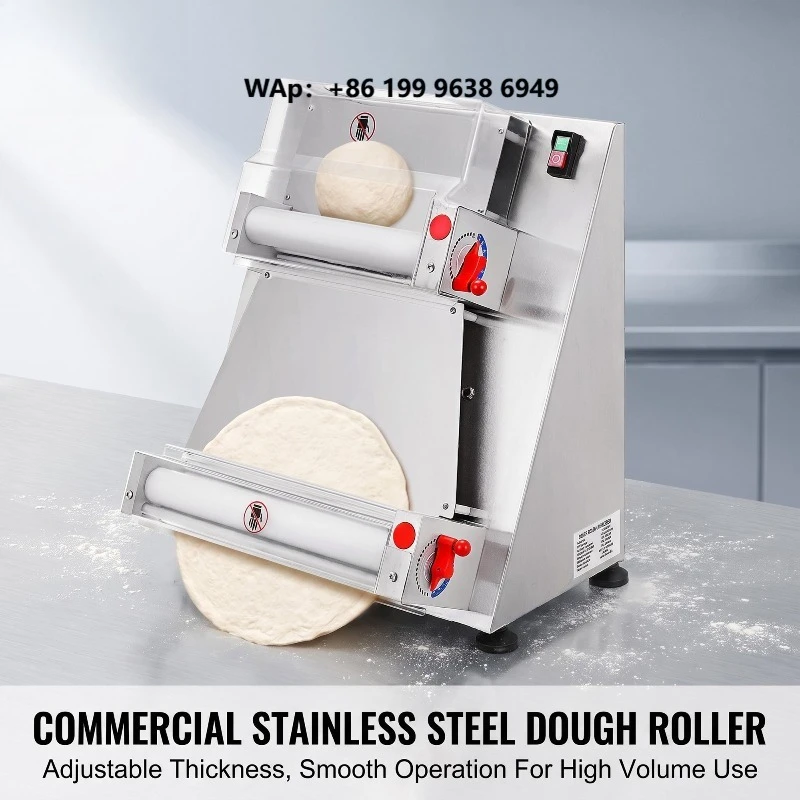 XL-Commercial Automatic Dough Sheeter, Electric Pizza Dough Roller Forming Moulding Machine for Pizza Crust Base Making