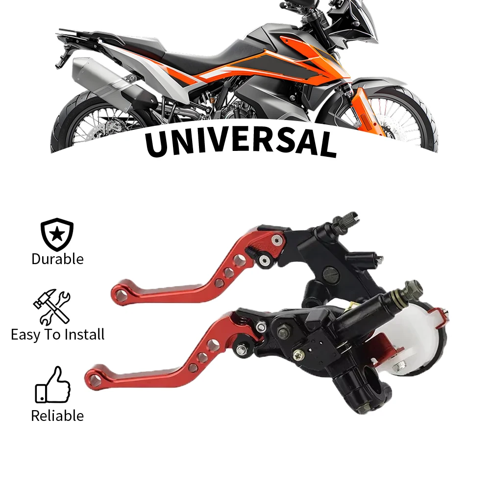 

7/8" 22mm Universal Brake Clutch Pump Lever Set Hydraulic Master Cylinder For HONDA KTM YAMAHA CRF125 250 Ebike Motorcyle Parts