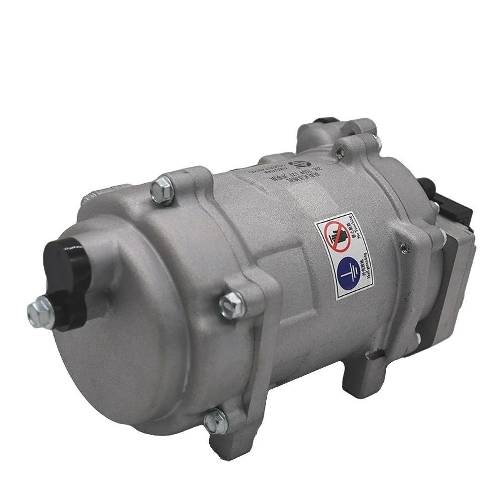 FMM a Set Electric Universal A/C AC Compressor for Truck Small Car Motor Home With Connect Line 12V/24V - Image 2