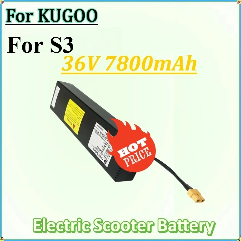 

For KUGOO S3 Folding Electric Scooter Rechargeable Lithium Battery New 36V 7800mAh Replacement Battery Packs