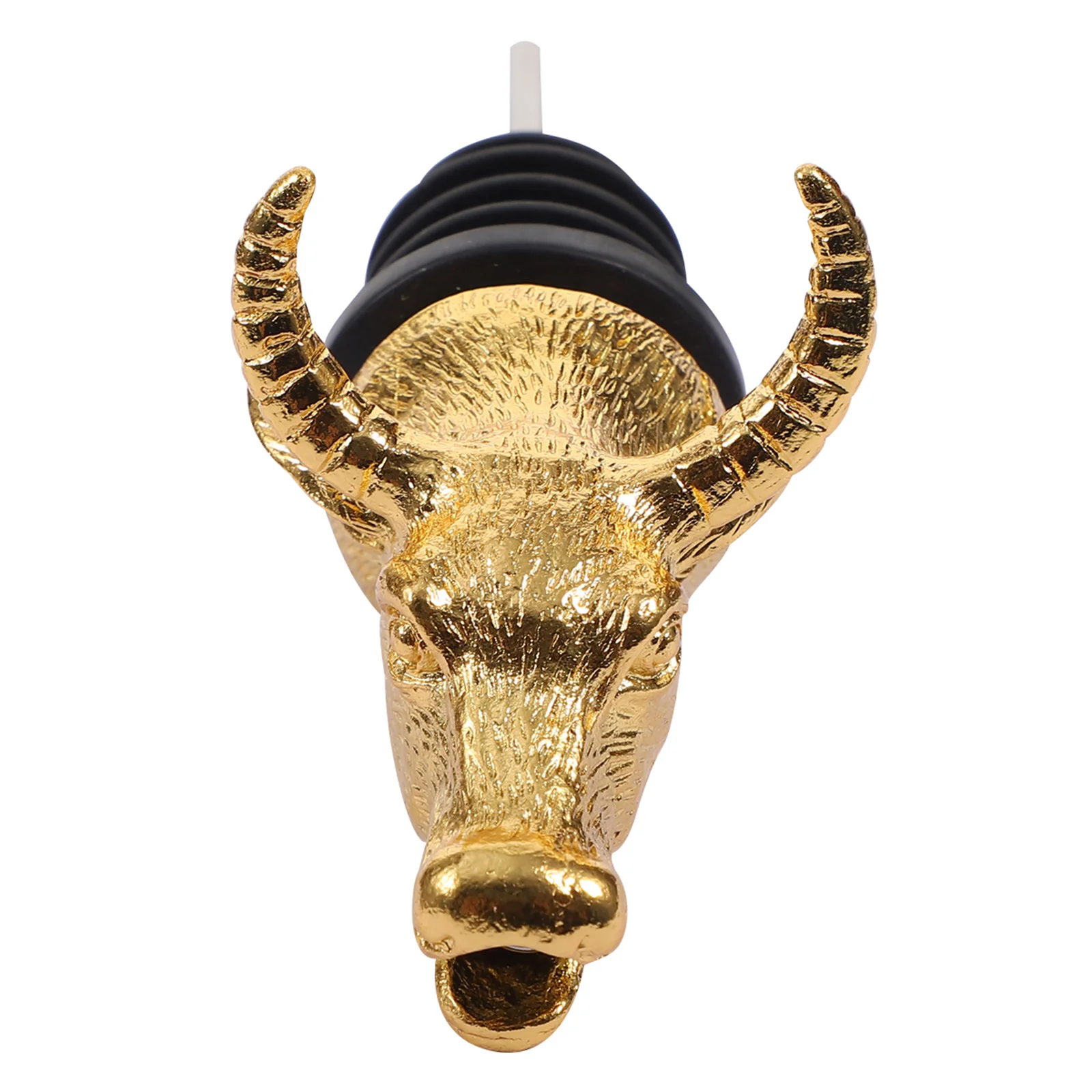 

Stoppers Aerator Bull Head Guide Animals Bottle Conical Stainless Steel Zinc Alloy Creative Pourer Golden