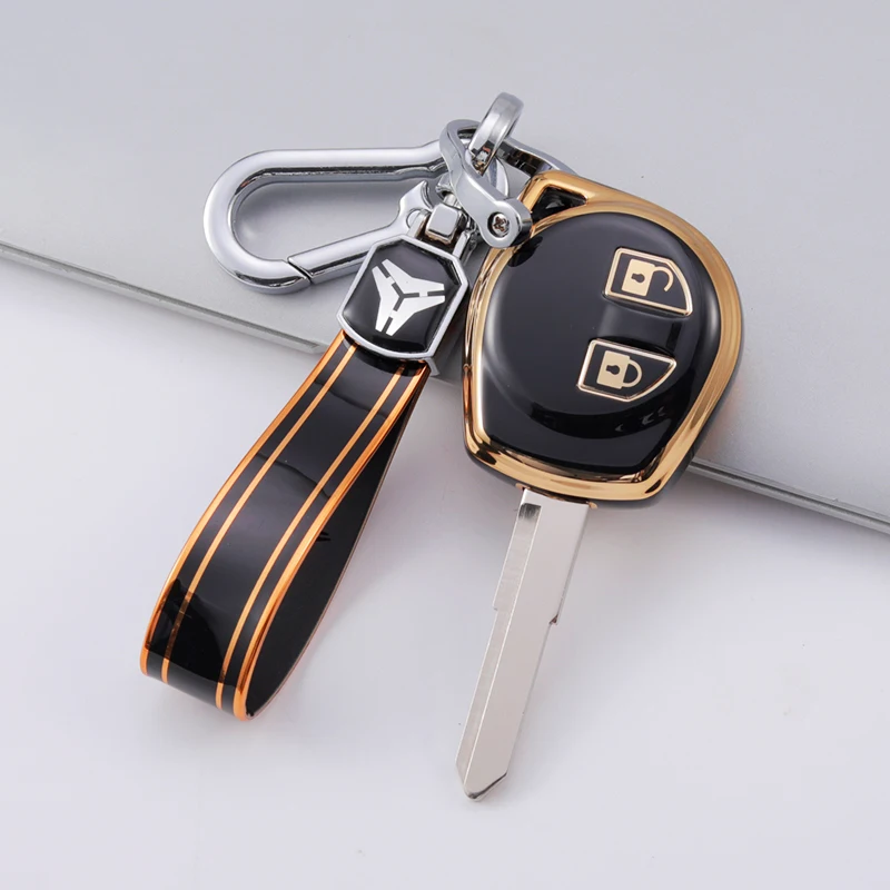 2 Buttons Fashion TPU Remote Key Fob Case Cover For Suzuki SX4 Window Vitara Amagatarai Swift Grand Liana Keychain Accessories