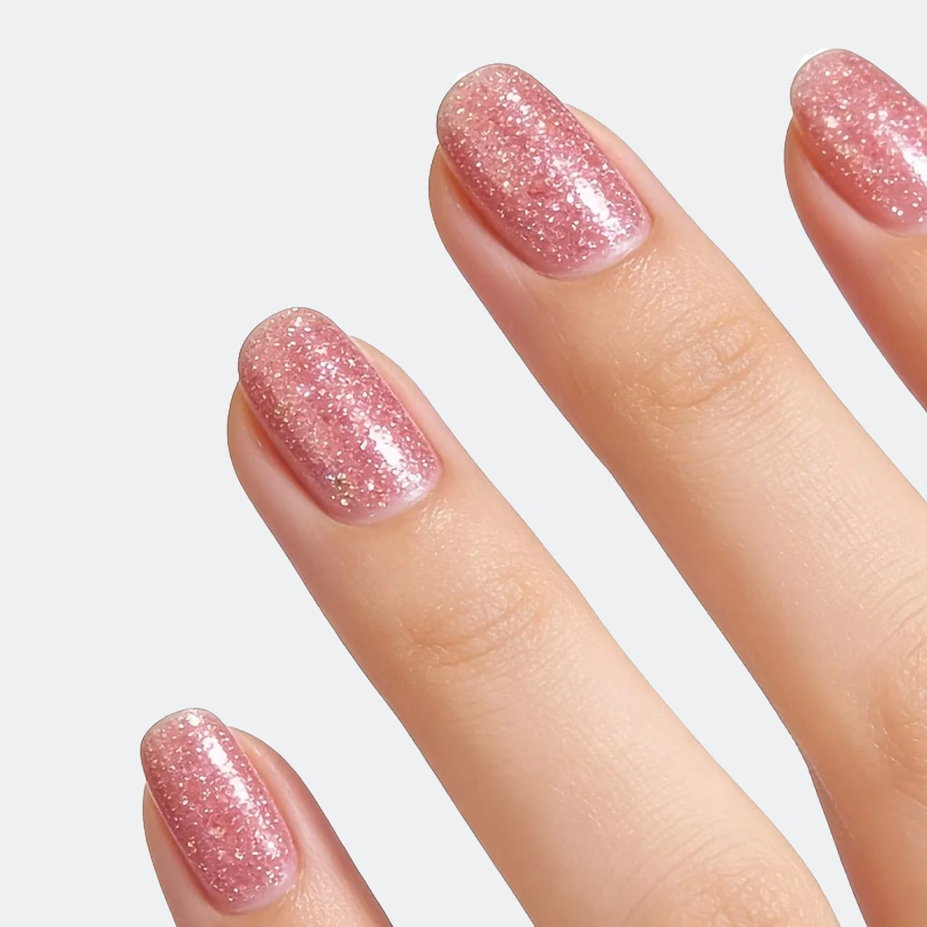Rose Pink Glitter Nail Polish - Natural, Quick-Drying, No-Bake Formula, Long-Lasting Shine for Nails, Protects Thin and Soft Nails, Strengthens Nails, Enhances Beauty, Suitable for Holiday Gifts, Quick-Drying Nail Polish, Fashionable Nail Art, Long-Lasting Formula, No Need for Curing, a Must-Have for Nail Art Enthusiasts, Achieving Personalized Nail Beauty at Home with Salon-Quality Results. It's Also Very Suitable for Gift Giving.