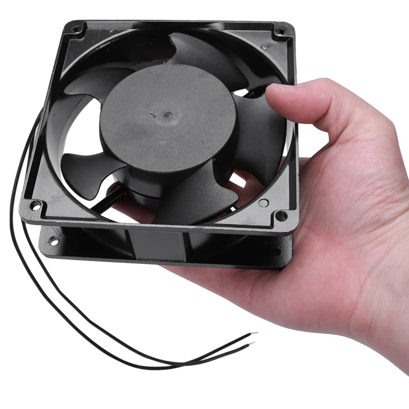 120x120x38 мм 5 лезвий металлический каркас Осевой поток охлаждающий вентилятор AC 220/240 В 0.14A 22 Вт