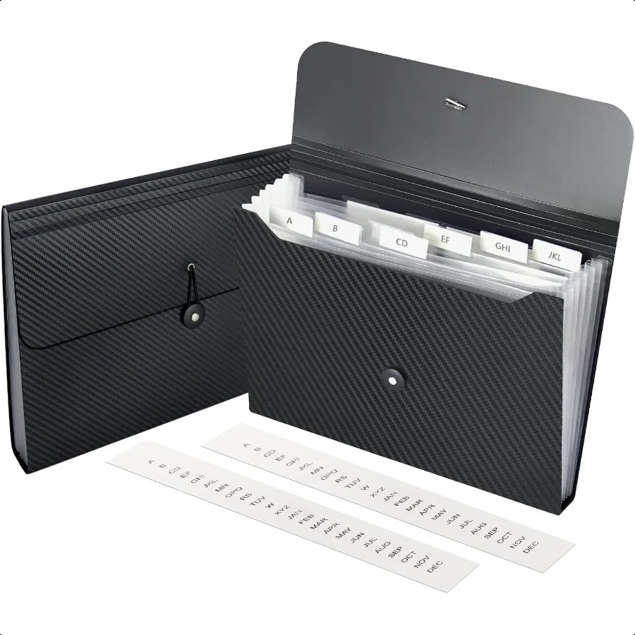 

7 Pocket Expanding File Folder with Tab Inserts Accordian File Organizer Document Receipt Organizer Accordion Folder File Keepe