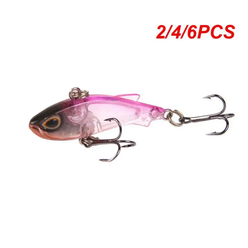 2/4/6PCS Artificial Bait Smart And Stylish Strong Penetrating Power 4.5 Cm Abs Material Fishing Supplies Hard Bait Fake Bait