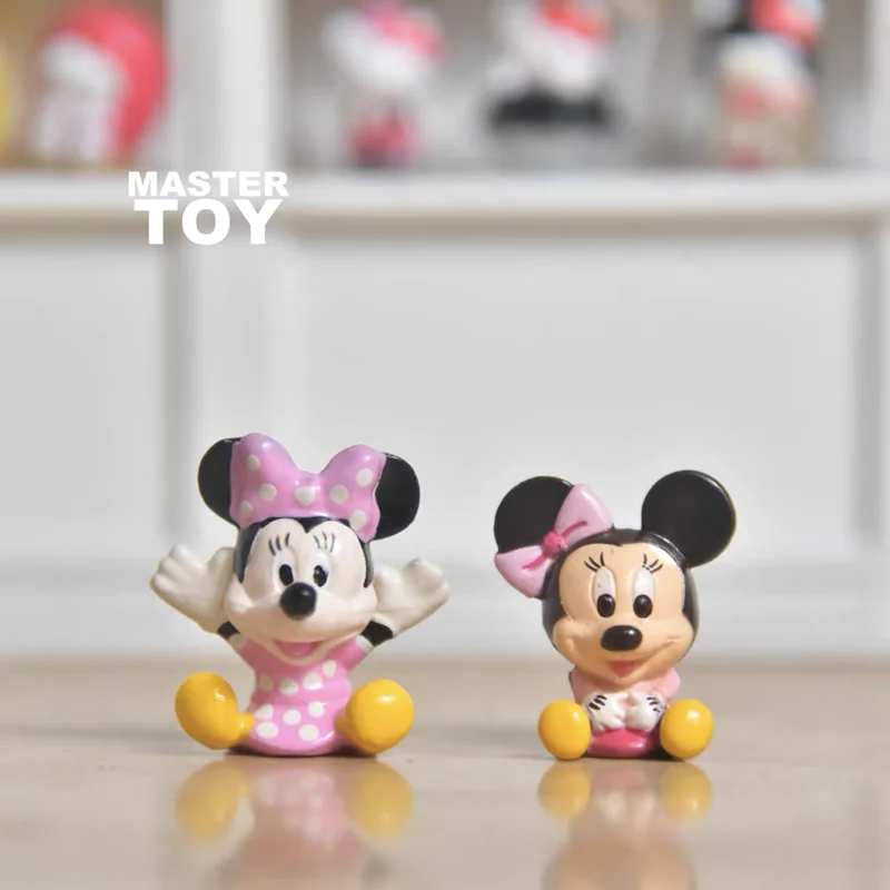 

24Pieces 2.5cm Small size DIsney mickey minnie mouse cute cartoon doll mini ornaments