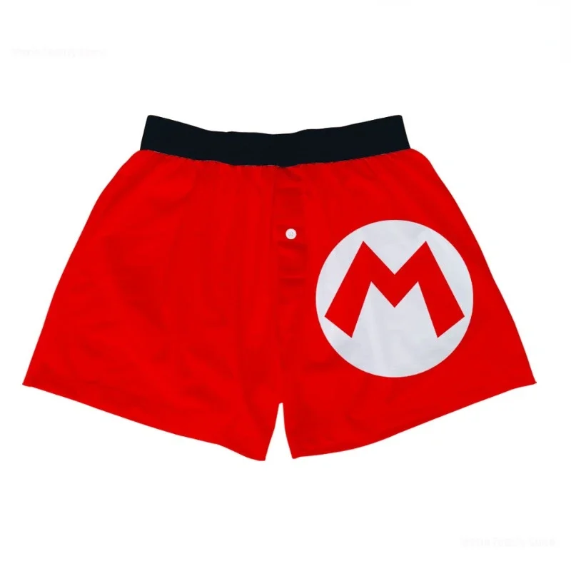 Super Mario Bros Men Boxers Anime Breathable Underwear Adult 3D Printing Panties Underpants Funny Cartoon Soft Boxer Briefs Gift