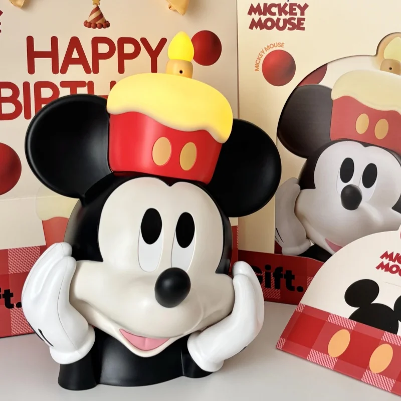 

Disney'S Official Mickey Mouse Birthday Cake On Top Can Be Lit Up As A Glowing Action Figure Model, Birthday Gift And Decorative