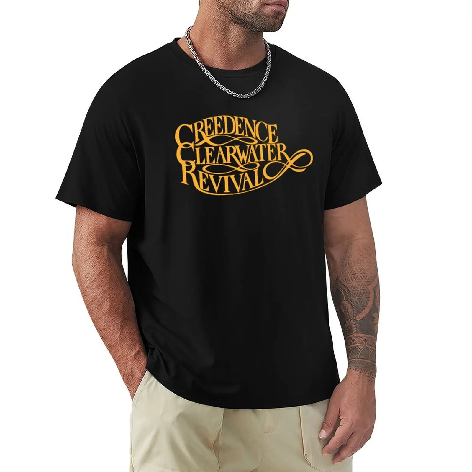 Creedence Clearwater Revival T-Shirt Casual Loose Fit Short Sleeve T-Shirt