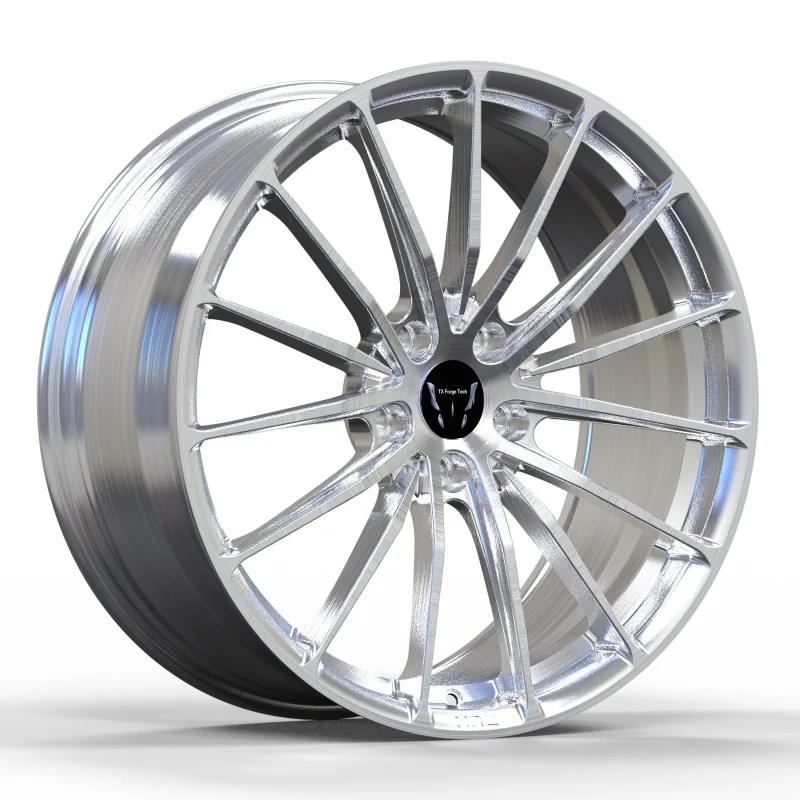 Customized Lightweight Aluminum Alloy 6061-T6 Forged Wheels Rims 18 19 20 21 22 Inch 5X112  Polished Brushed Forged Wheels