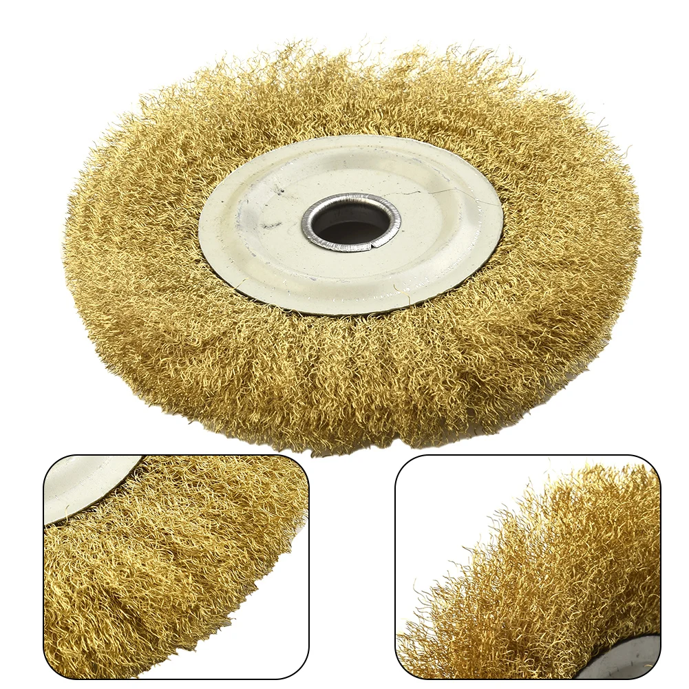 

Grinder Wheel Wire Wheel Brush Accessories Crimped Deburring Derusting Descaling Grinder Metal Removal Brush 5 Inch