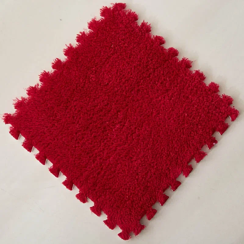 30*30 CM Zachte Pluche Kinderen Kids Tapijt Speelkleed Puzzel Tapijt Warm Speelmat Grijpende Oefening Tegels Vloer tapijt Decoratie Mat