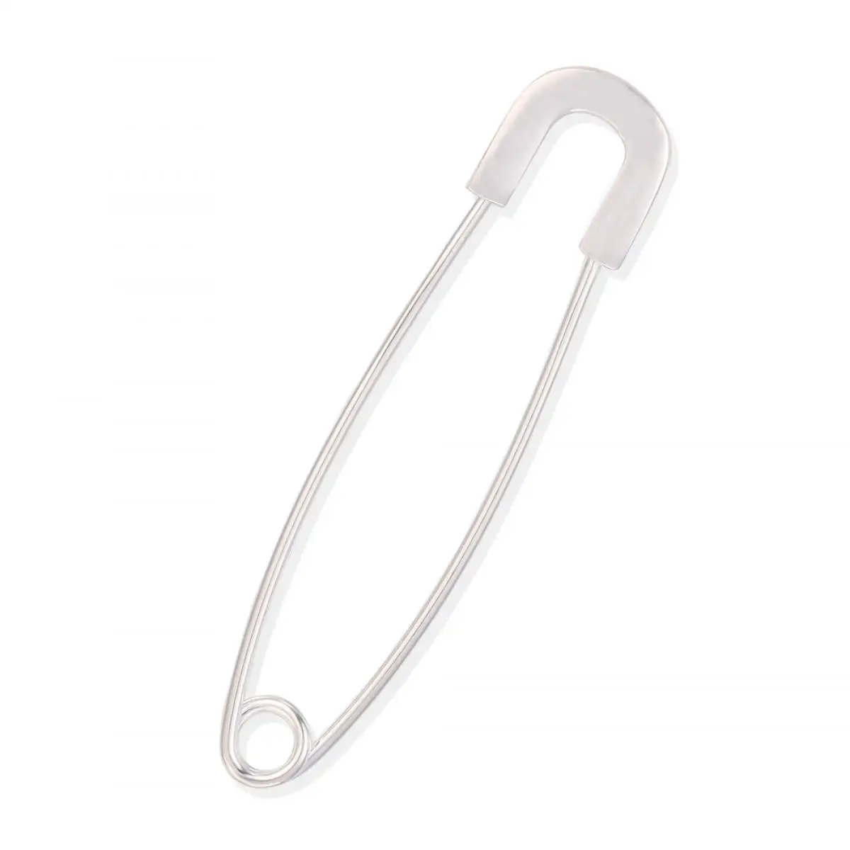 

925 Sterling Silver Pin Brooch Diy Women Accesories Brooch Designed as Paper Clip Shape 2025