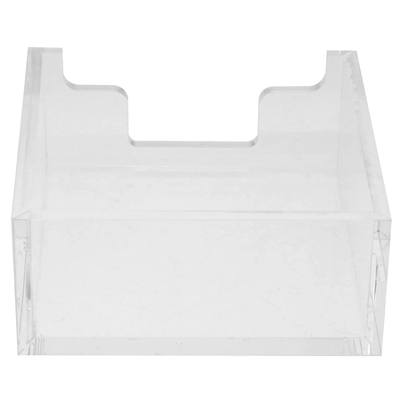 

Acrylic Tissue Box Transparent Square Napkin Holder Safe Home Office Decor Multi-Function Tissue Case Desktop Paper Case