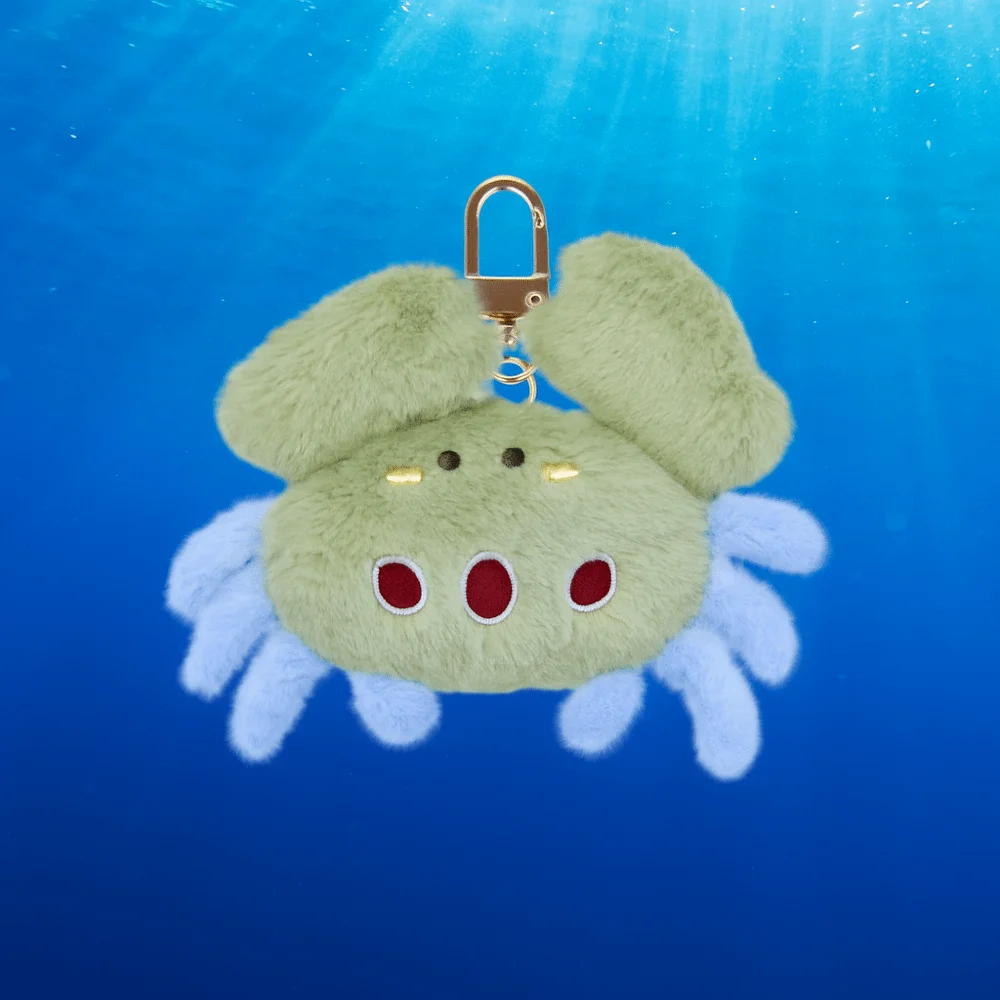 Soft Ocean Animal Keychain Kawaii Simulation Fluffy Octopus Keyring PP Cotton Collection Cartoon Plush Pendant Birthday Gift