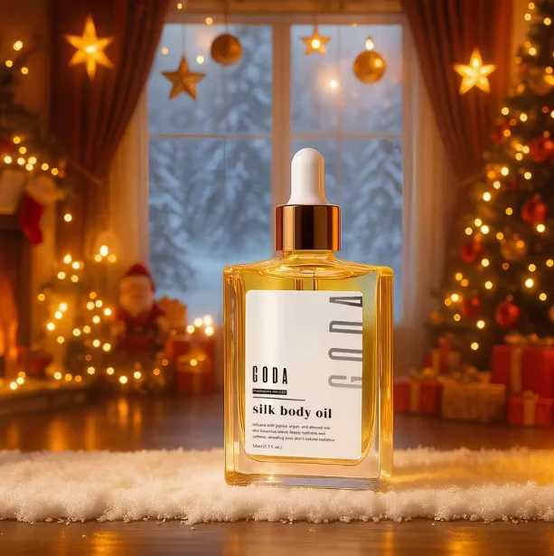 ثنائي زيت الجسم والعطور - تركيبة متوهجة مضيئة وعديمة الوزن على مدار 24 ساعة، للعناية بالبشرة غير دهنية مناسبة لجميع أنواع اللون البيج الفاتح