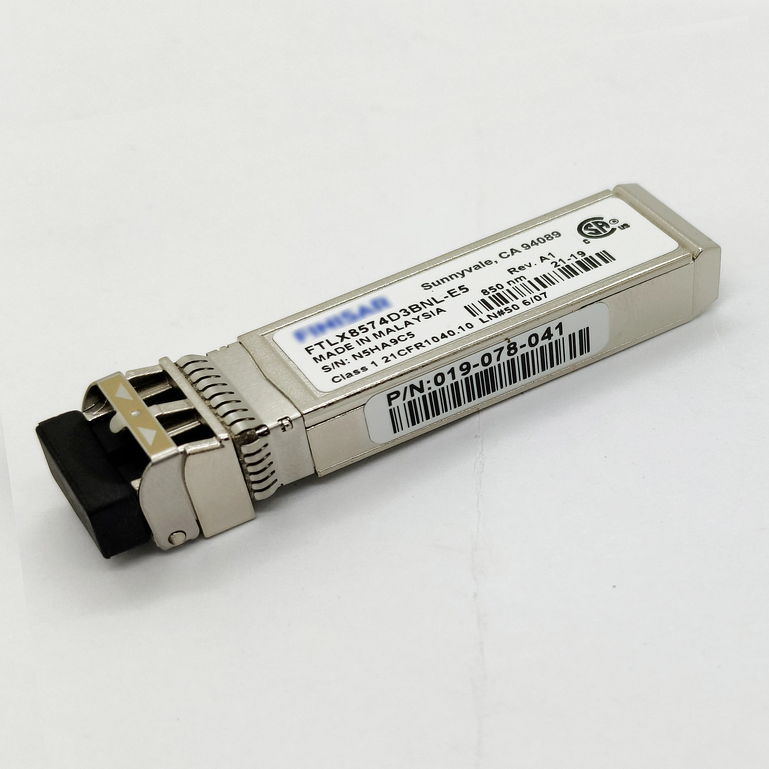 Genuine For Finisar 10GB 300m FTLX8574D3BNL-E5 SR 850nm 0.3km SFP+ MM Duplex LC Transceiver Optical Module