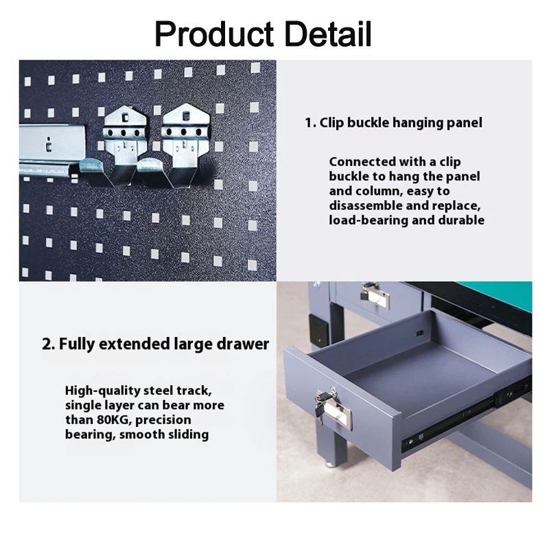 Heavy-duty Workbench Anti-static Tabletop Adjustable Table Leg Workshop Workebench верстак 작업대