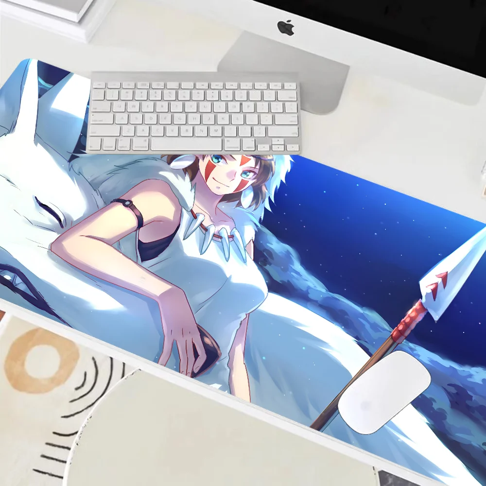 Classic Anime P-Princess MMononoke Non-slip Mouse Pad Suitable For Office Computers Laptops E-sports Game Desk Mats XXL Keyboard