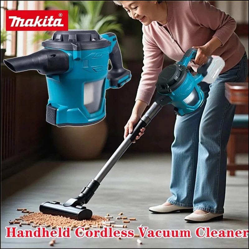 

Makita Protable Cordless Electric Vacuum Cleaner Handheld Dust Carpet Collector Machine For 18v Battery(no battery)