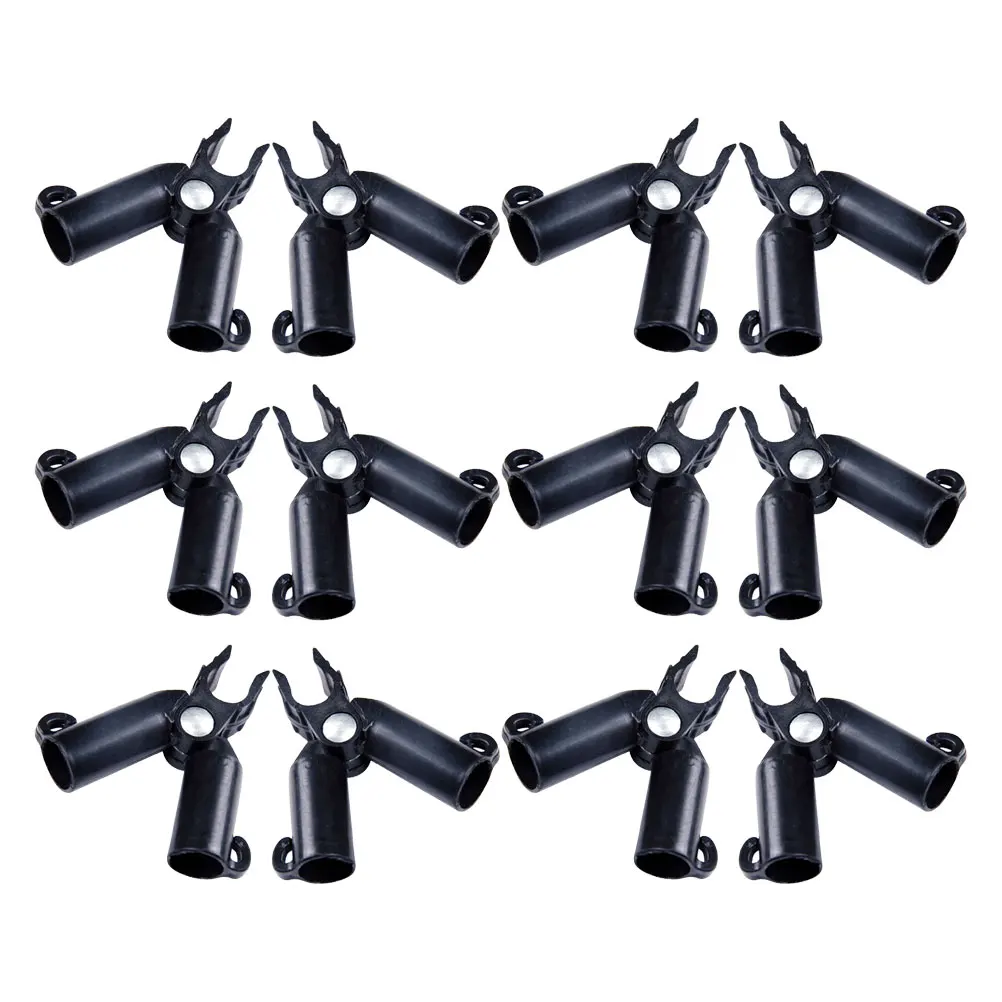 

12 Pcs Plant Support Connectors Gardening Stakes Durable Plastic Joint Trellis Vine Pole Flower Tomato