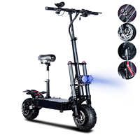 X10  Electric Scooter Off-Road 11 Inch 60V 6000W Dual Motor 40Ah Long Distance Electric Scooter Strong Power Large Battery