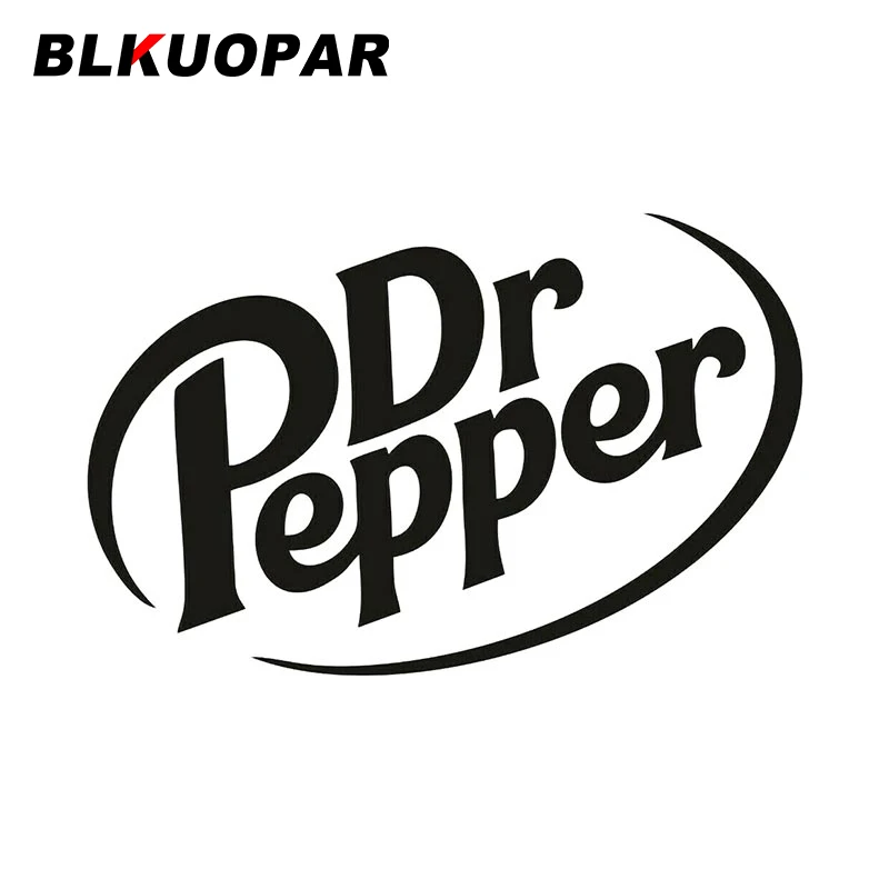 BLKUOPAR Dr Pepper Soda Pop Beverage Drink - Adhesivo de vinilo troquelado para coche, portátil, ventana, dormitorio, baño, accesorios para coche