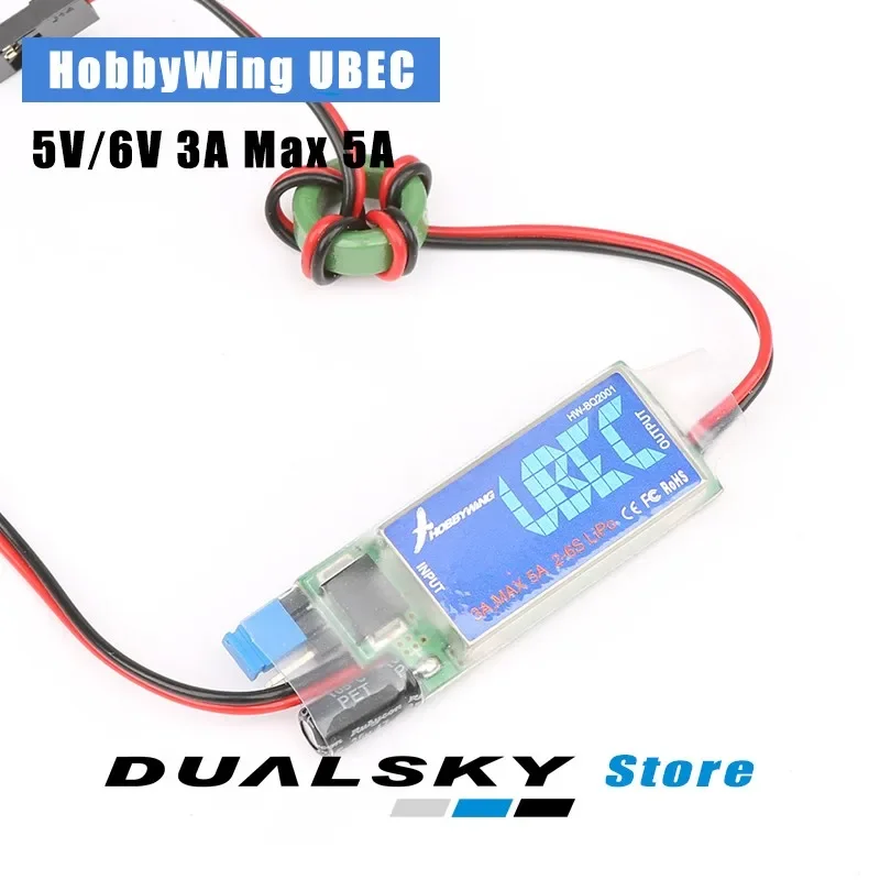 

HOBBYWING 5 В/6 В RC UBEC 3A Макс. 5A Самый низкий RF шум BEC Полный экранирующий импульсный регулятор с защитой от помех