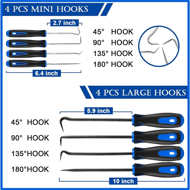 ХОРОШО-11 шт. автомобильный набор инструментов для крючков и подбора с телескопической магнитной прокладкой для пикапа, скребок для удаления, подходит для механика, авто