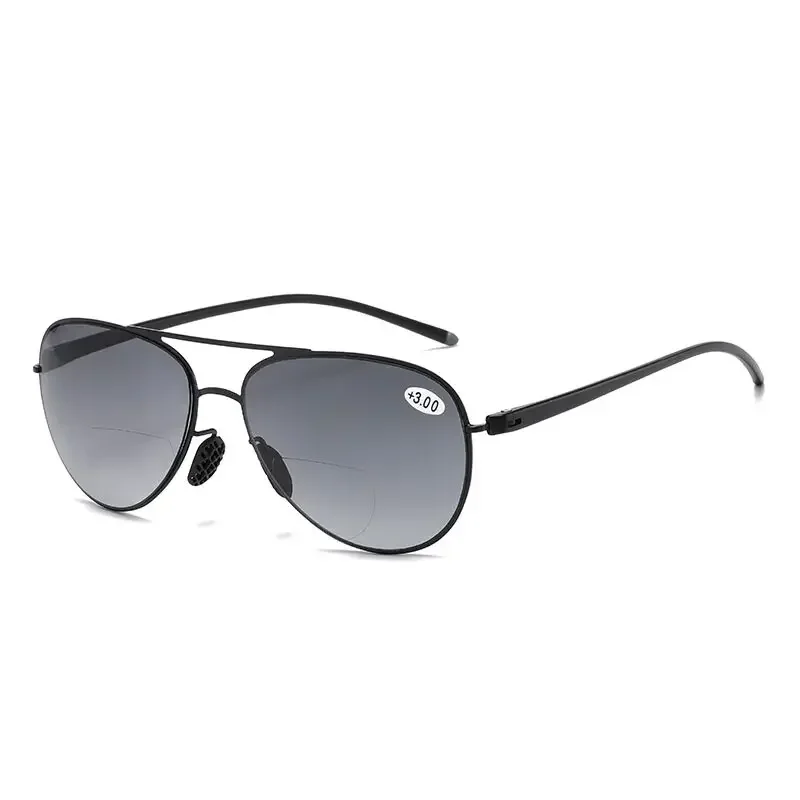 Bifokale Lesebrille Männer Mode Doppel Brücke Sonnenbrille Männlich Aussehen Weit und Nah Anti Glare Hyperopie Brillen +1,0 Bis +4,0 – Detail 10