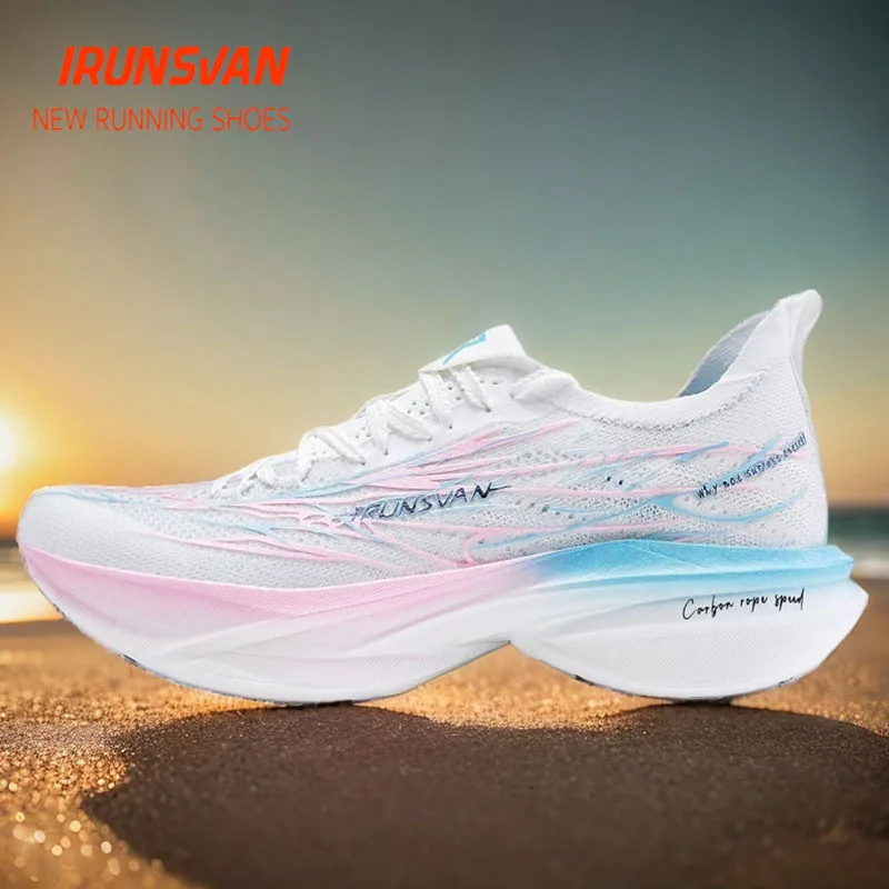 IRUNSVAN Rehuo 3.0 Full Length T800 Carbon Fiber Plate Running Shoes   Ultra Lightweight  Marathon Unisex Men  Women 240136