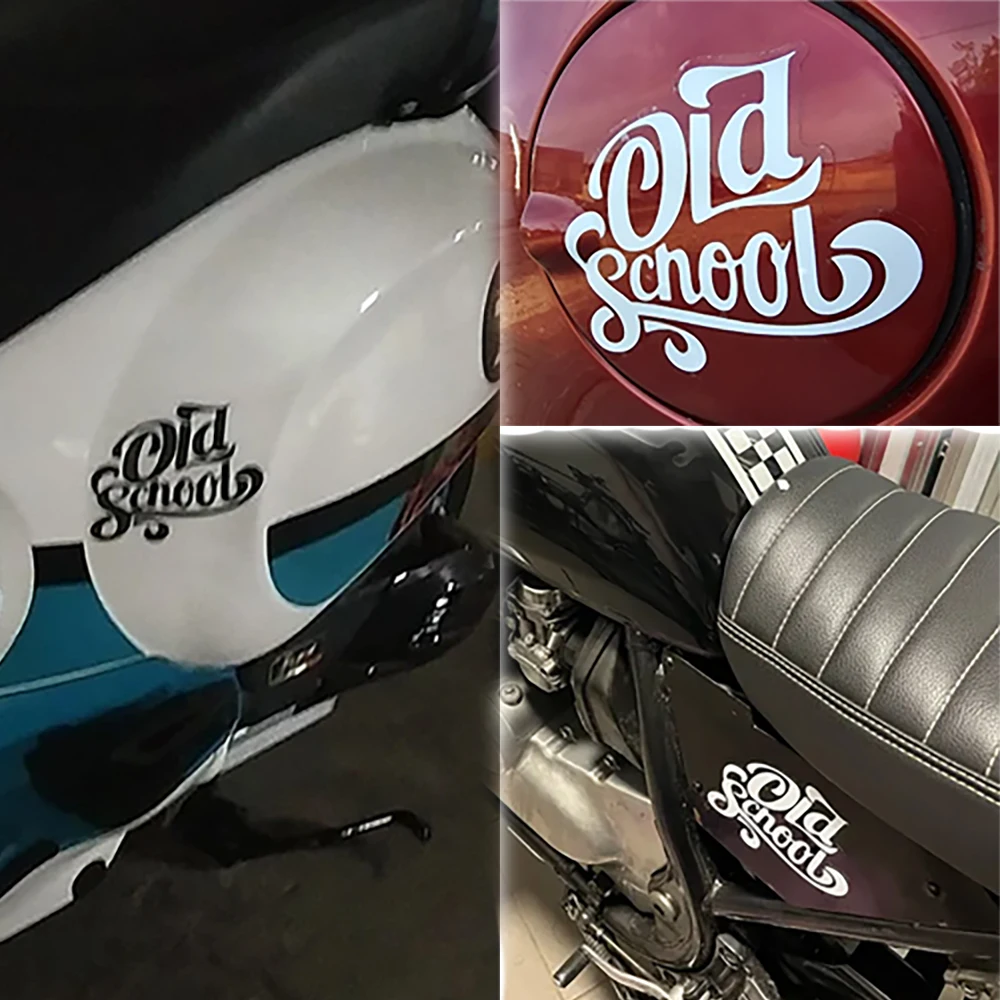 1pc velha escola criativa motocicleta adesivos para moto tanque de combustível janela do carro corpo capacete decorativo decalques vinil à prova dwaterproof água