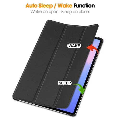 Imagen 2 del producto Para Samsung Tab S10 FE Plus funda magnética triple plegable de cuero PU funda con soporte para Galaxy tab s10 fe plus funda sm-x620 tableta de 13,1""