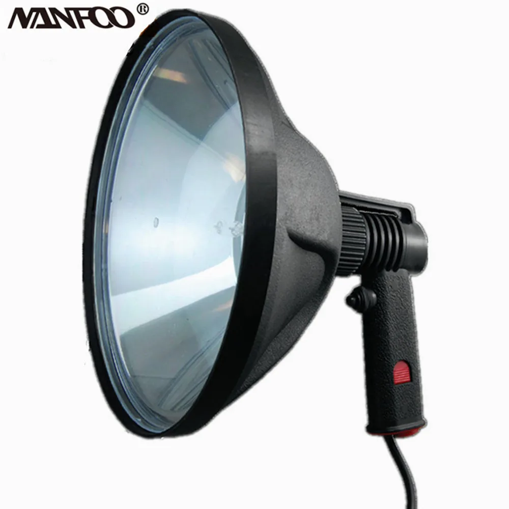 12V 100W Halogen Professional Car Hunting Spotlight Lightweight Big Reflector 240MM Hunting Lamp Spot and Flood Beam Adjusted