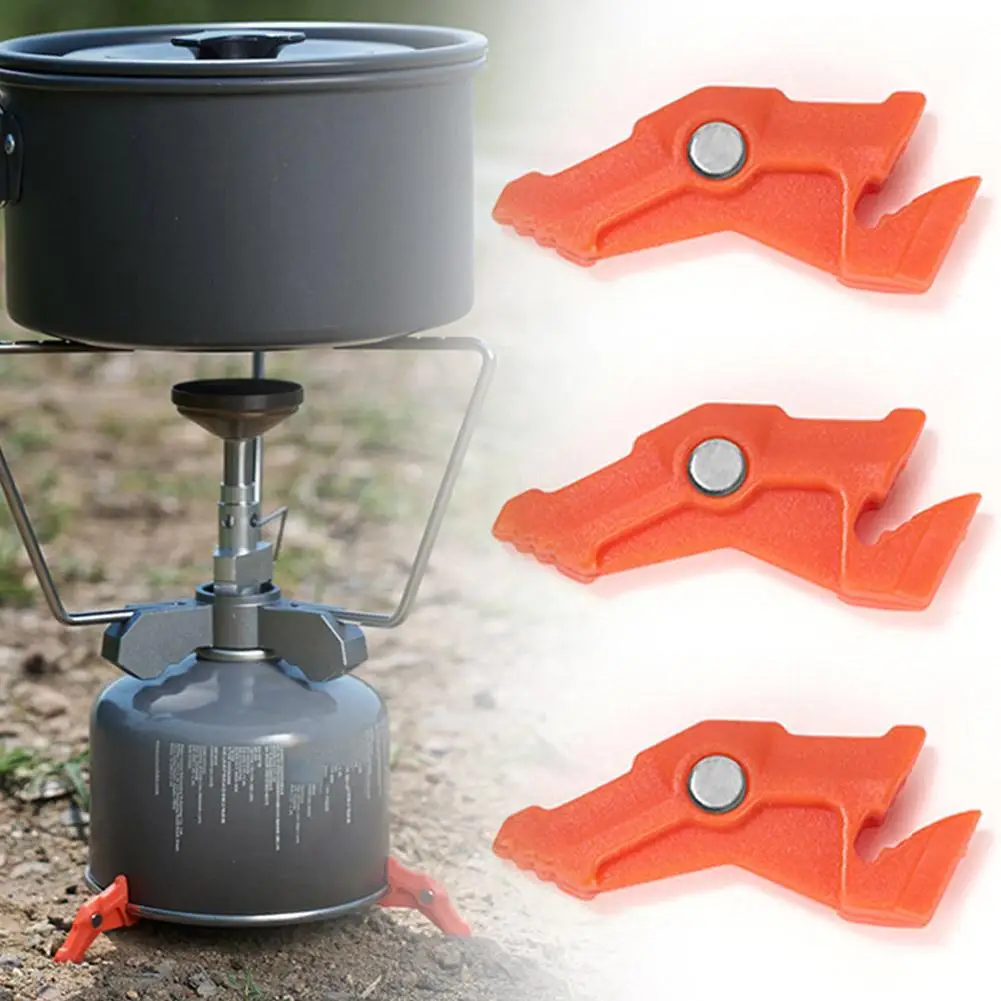 Widesea Foldable Gas Tank Bracket Bottle Shelf Stand Canister Flat Base Stove Camping Burner Tripod Stabilizer Folding Trip Y4G5