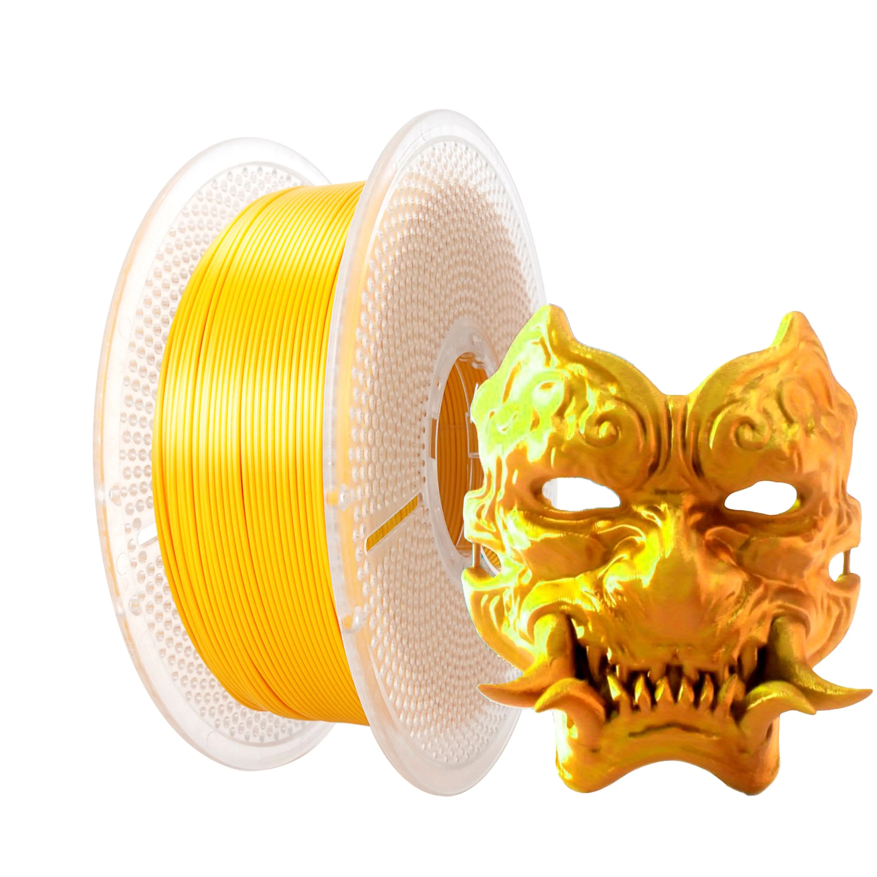 

PLA+1 кг Golden PLA Расходные материалы 1,75 мм, расходные материалы с точностью +/-0,03 мм, подходят для большинства 3D-принтеров FDM, PLA Golden 1 кг