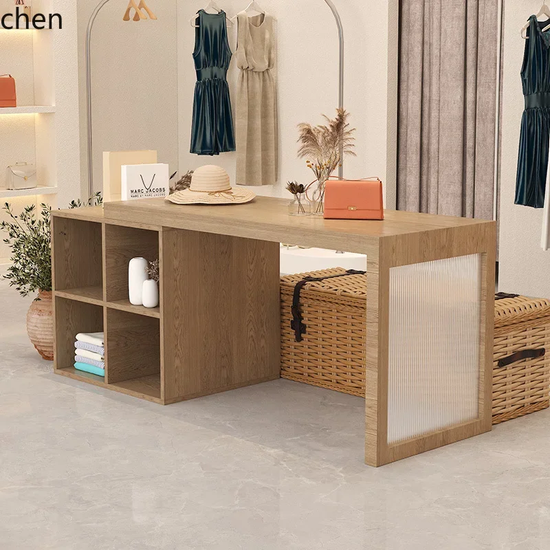 HT Nakajima Cabinet Liushuitai Shoe Store Telescopic Display Table  Paint  Cabinet Display Rack