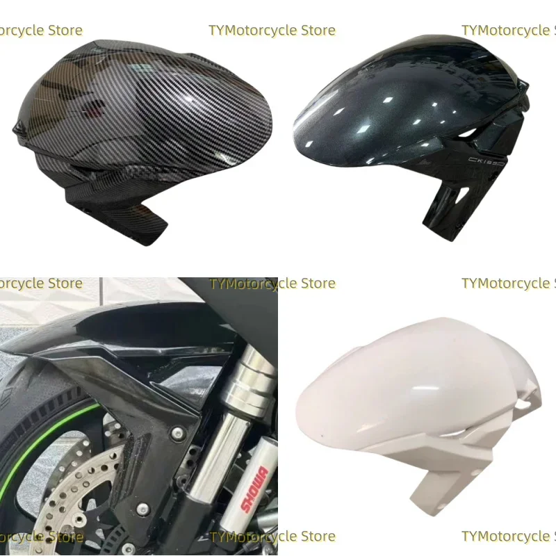 

Retrofit Front Fender Fairing Mudguard Front wheel Covers Fit For Kawasaki ZX-10R ZX10R ZX 10R 2016-2023 H2 H2R H2SX 2015-2023