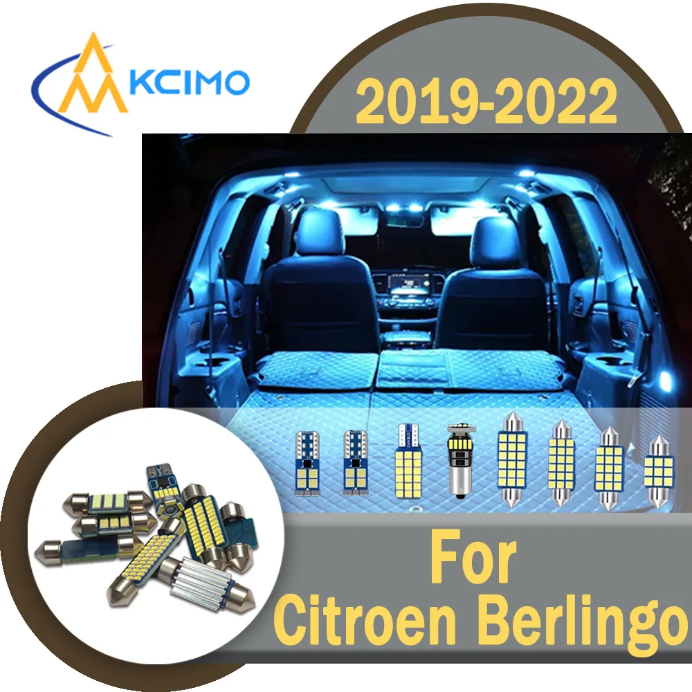 

Super Bright CANBUS Error-Free LED Interior Light Kit For Citroen Berlingo K9 MK3 III 2019-2022 Flicker-Free Auto Bulbs Set