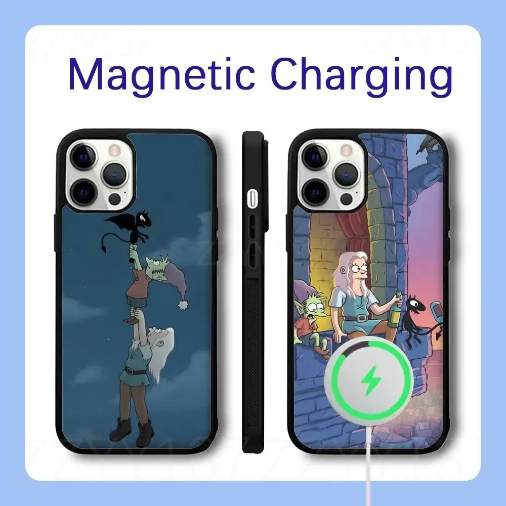 

D-DisenchantmentS Luci Phone Case For iPhone 17,16,15,14,13,12,11,Pro,Max,Plus,Air,Mini,SE Magsafe Magnetic Wireless Charging