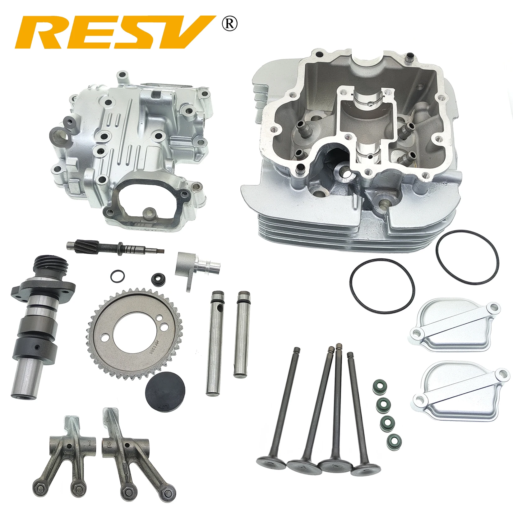RESV for Suzuki GN250 GN300 DR250 GZ250 LT250 GN DR GZ LT 250 250CC GN 300 300CC Cylinder Head Assembly