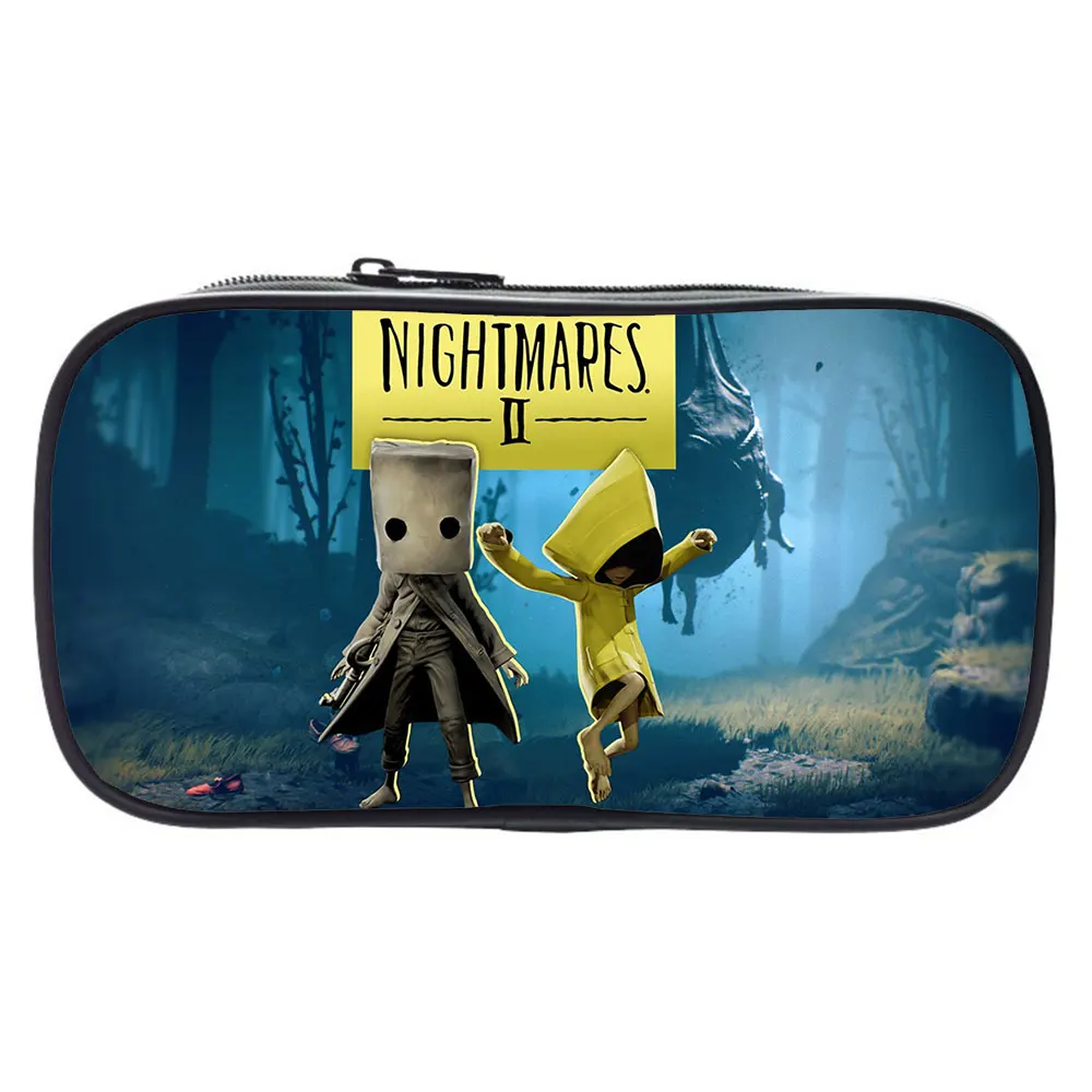 

Little Nightmares Pencil Case Cartoons Printing Cosplay Zipper Stationery Storage Bag Girl Cosmetic Bags Boys Pencil Case