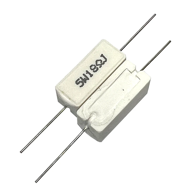 10pcs 5W 5% Cement Resistor Power Resistance  0.2R 1.8R 2.4R 12R 18R 12K 0.2 1.8 2.4 12 18 Ohm 0R2 1R8 2R4