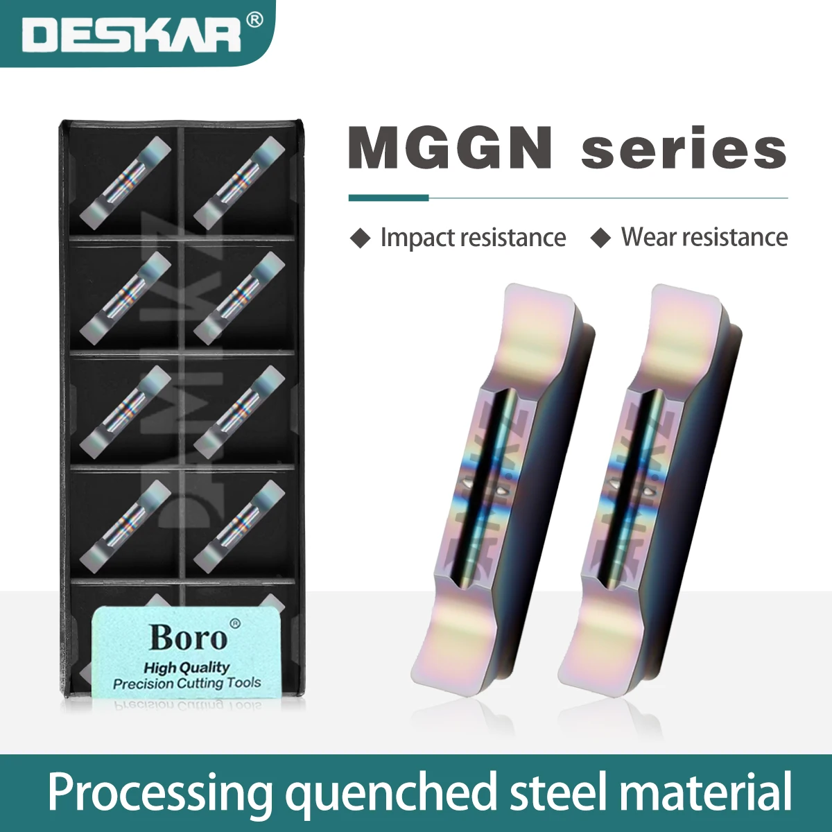 

Вставка для обработки канавок с ЧПУ MGGN150/200/250/300/400/500-JM TF618 Цветные долбежные лезвия MGGN Обрабатывающий центр с ЧПУ Лезвие из закаленной стали