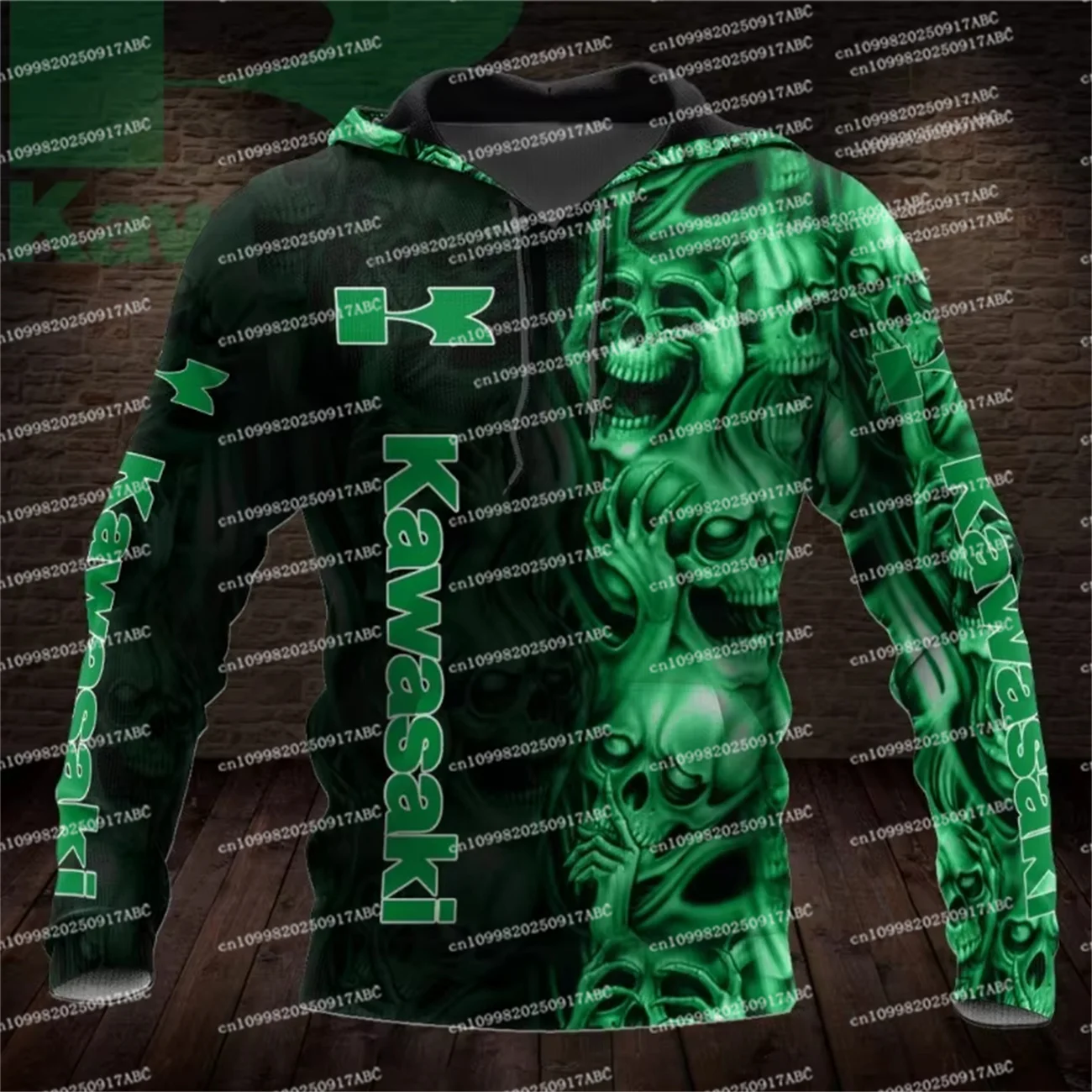 

（Kawasaki ） Men Hoodie Kawasaki Hoodie Spring Autumn Men's Hooded Street Sports Clothing Motorcycle Outdoor Extreme Women Hoodie