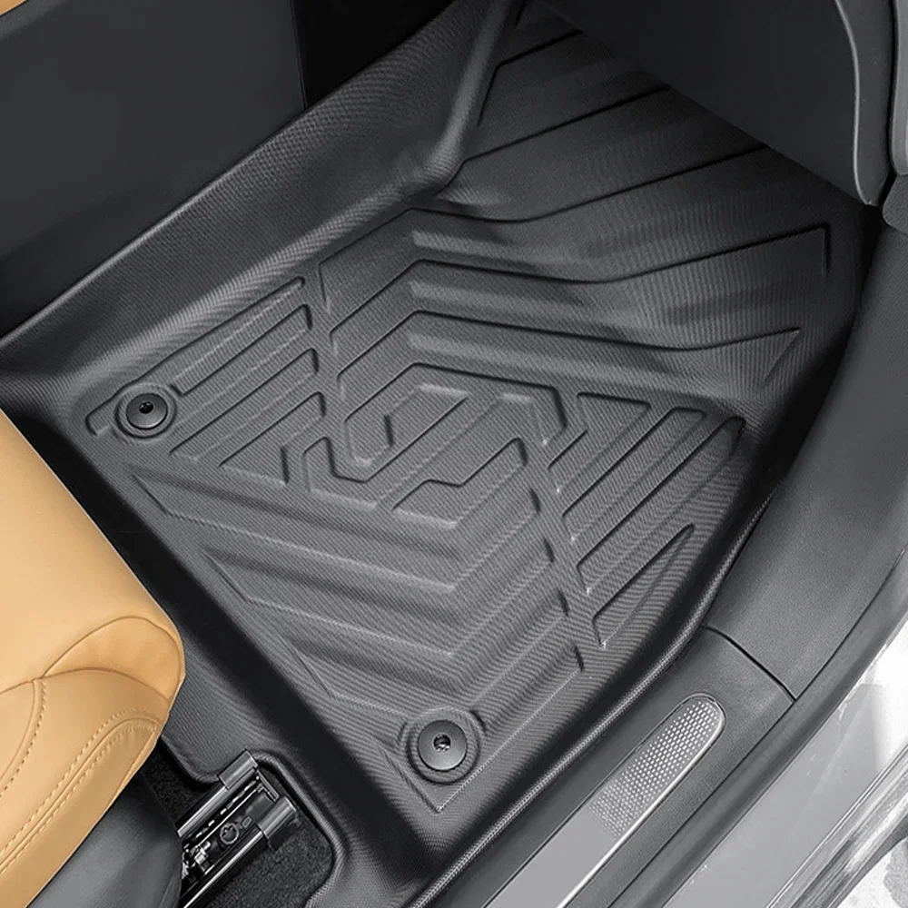 Para Leapmotor C11 2024 2025 TPE 3D alfombrillas de coche conducción a la izquierda impermeable todo tipo de clima alfombrillas de coche 3D revestimiento de carga almohadilla de maletero