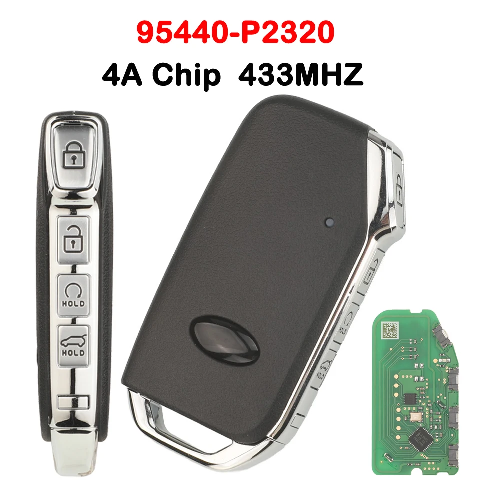 

jingyuqin 433Mhz 4A Chip 4 Buttons SUV Remote Smart Card Car Key Control For Kia Sorento 2023 FCCID: 95440-P2320